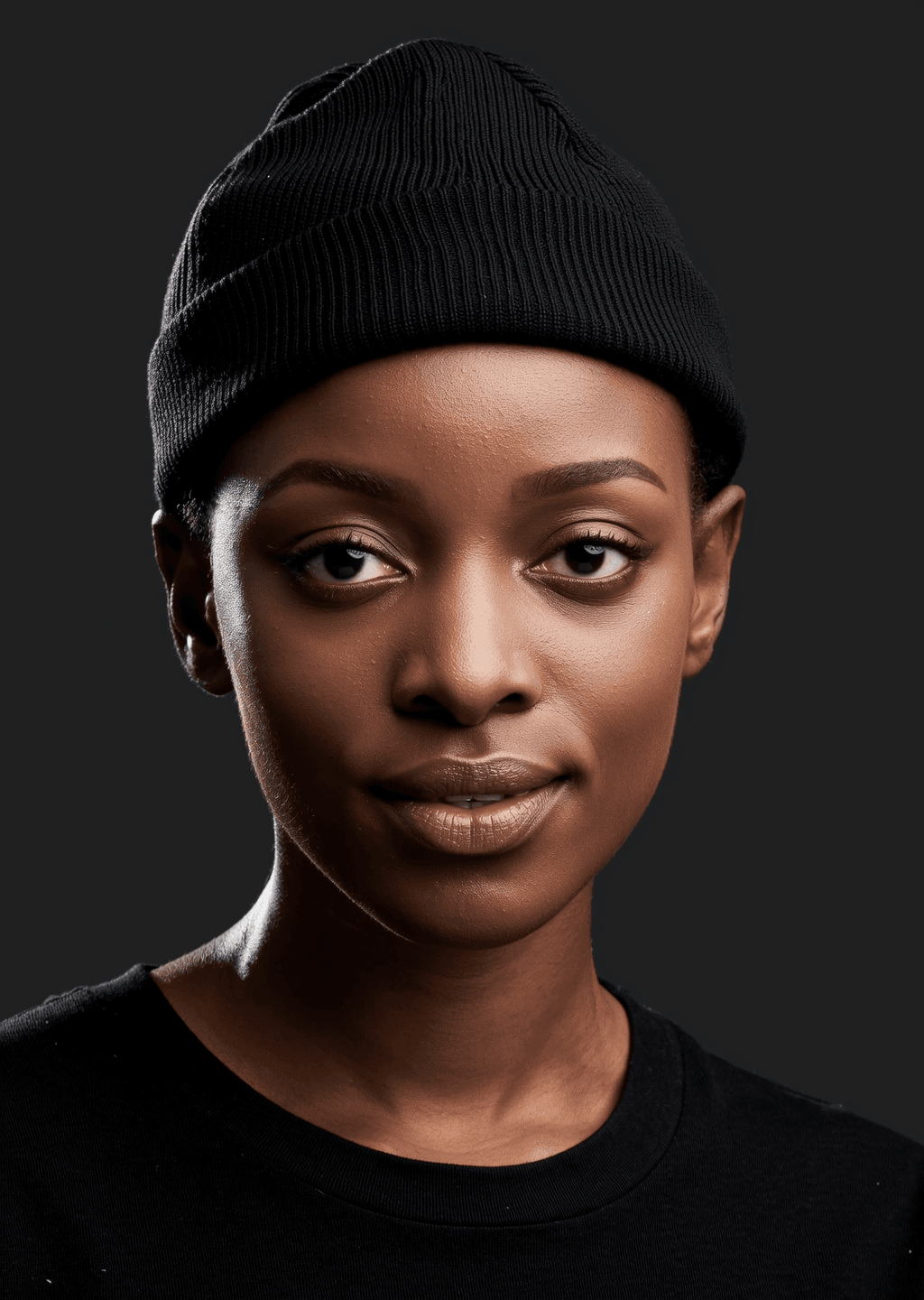 Model wearing the AXO Lagos Fog Beanie in black